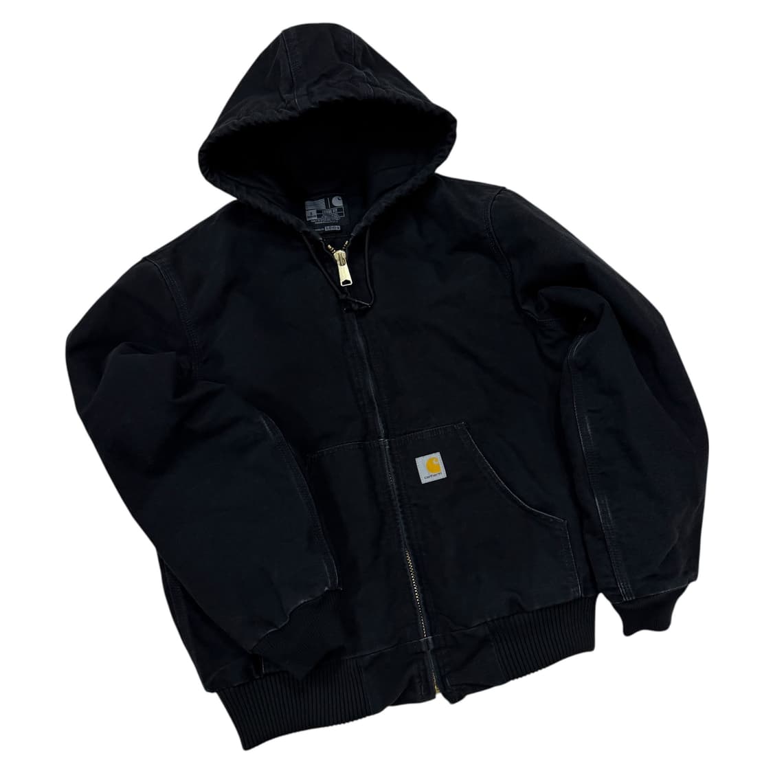 칼하트 J140 덕 액티브 누빔 후드 자켓 블랙 S 상품이미지2