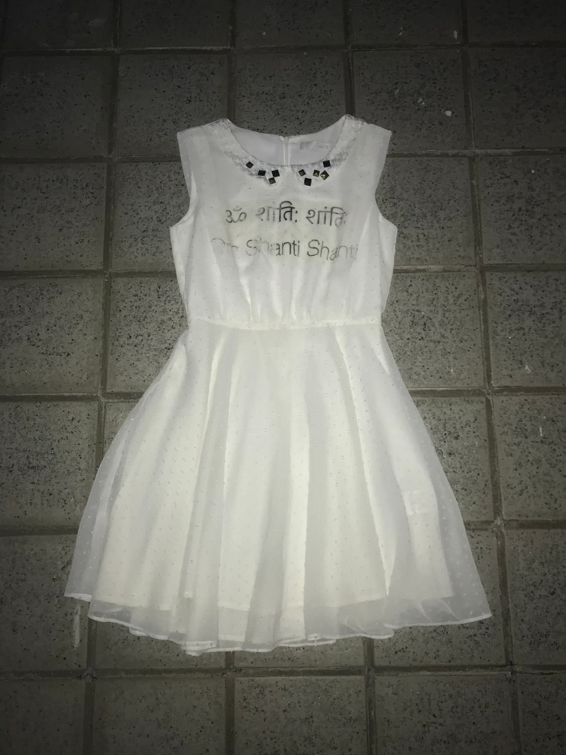 Om Shanti Studded Chiffon Dress 상품이미지4