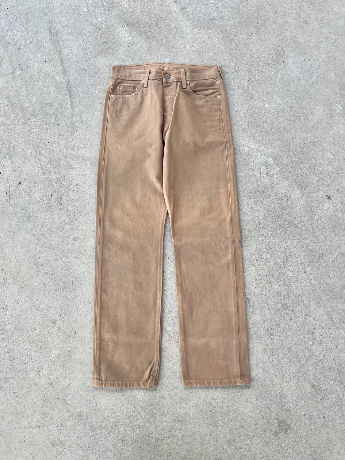 빈티지 리바이스 501 데님 팬츠 브라운 상품이미지1