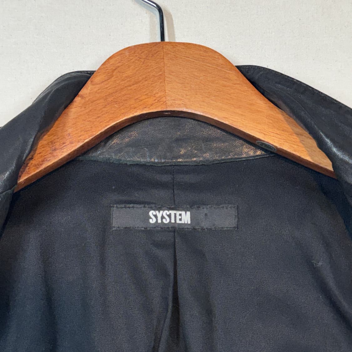 M) SYSTEM 시스템 양가죽 멀티 포켓 레더 자켓 상품이미지6