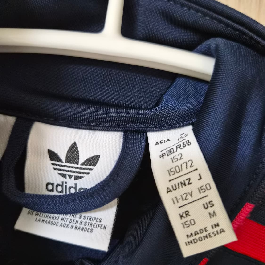 아디다스 네이비 삼선 트랙탑 150 상품이미지2
