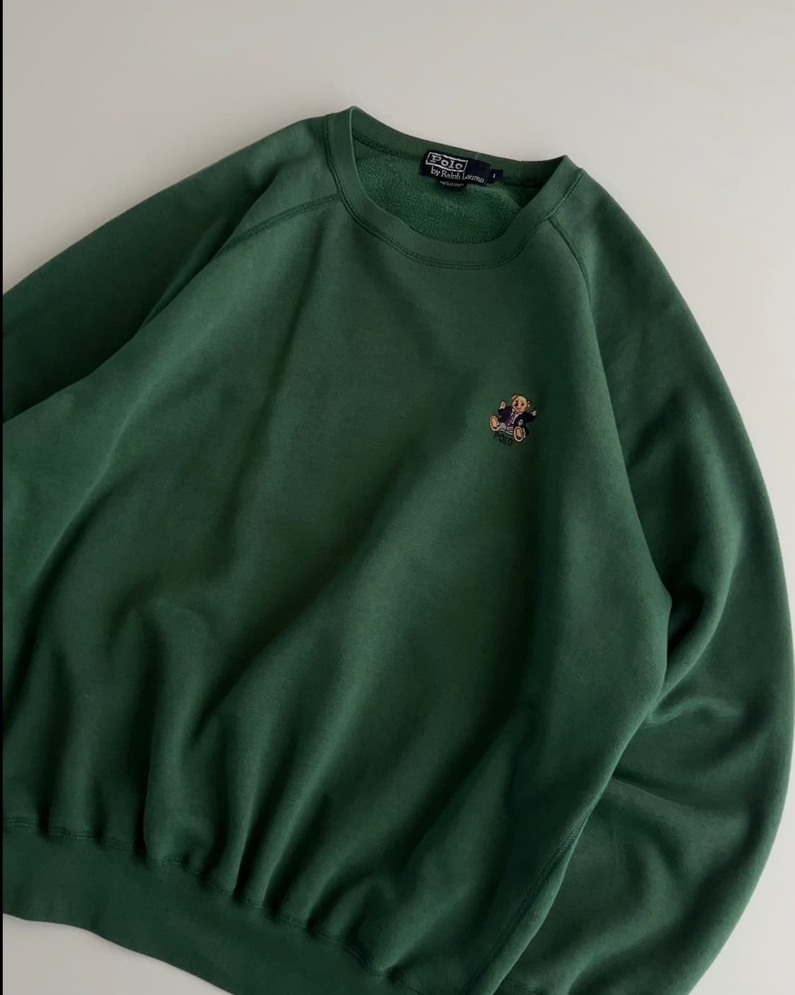 폴로 랄프로렌 90s 싯다운 베어 맨투맨 L 상품이미지2