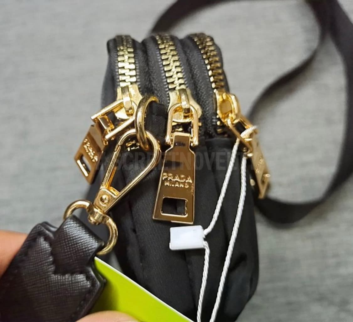  프라다뷰티 3단 크로스 백 블랙 상품이미지7