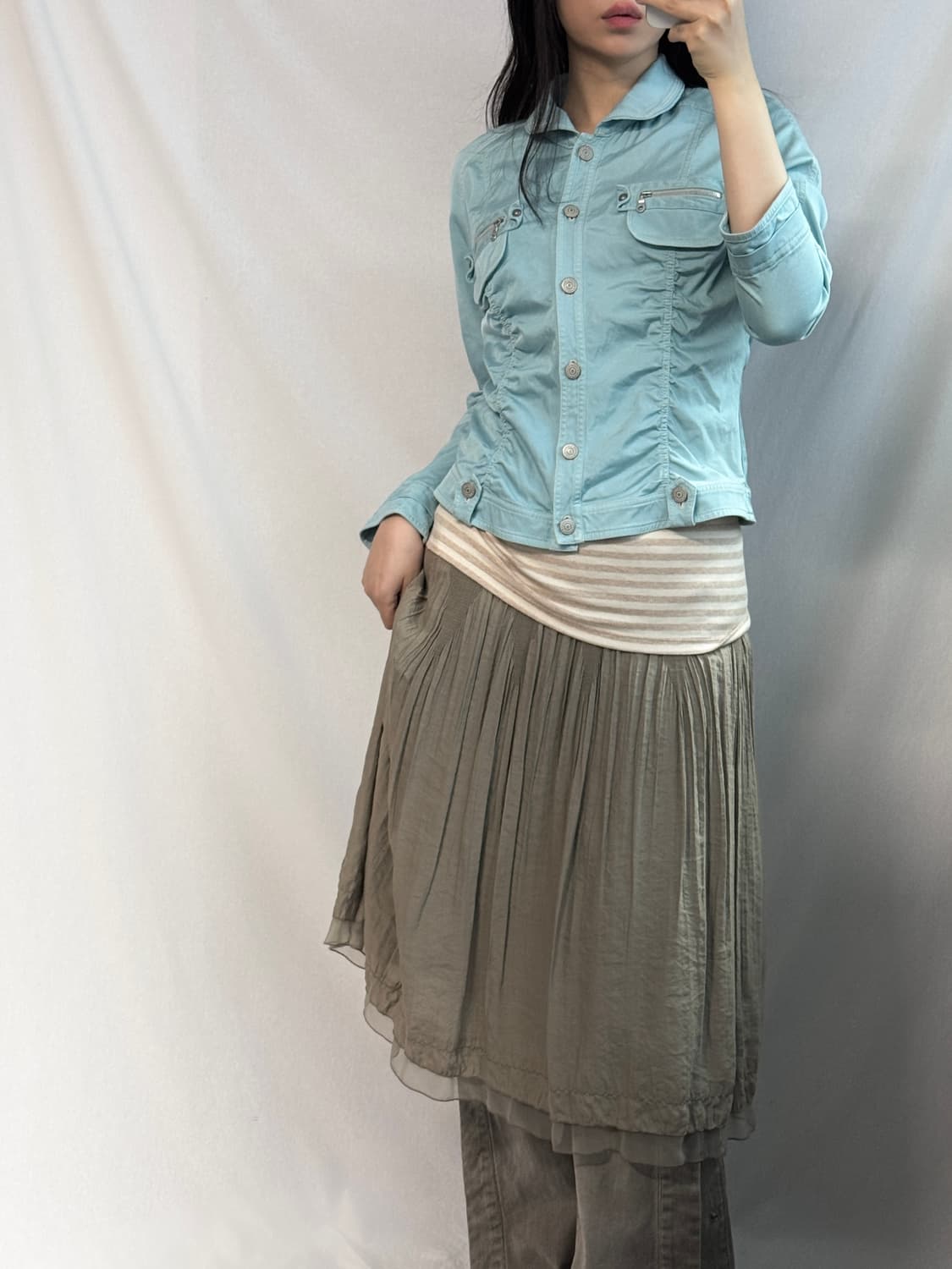 셔릉 버튼 자켓 상품이미지6