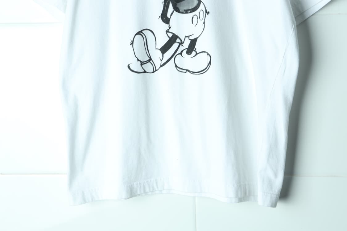 (L-XL) 유니클로 반팔 티셔츠 미키마우스 협업 화이트-H32879 상품이미지4