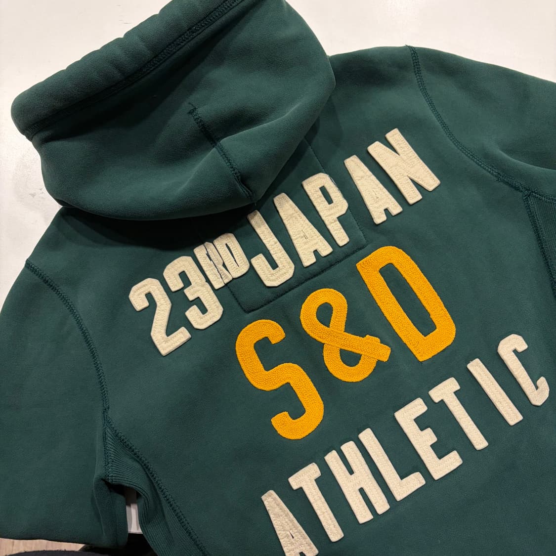 [S] 12s 슈퍼드라이 재팬 그린색 후드티 후드집업 C35 상품이미지10