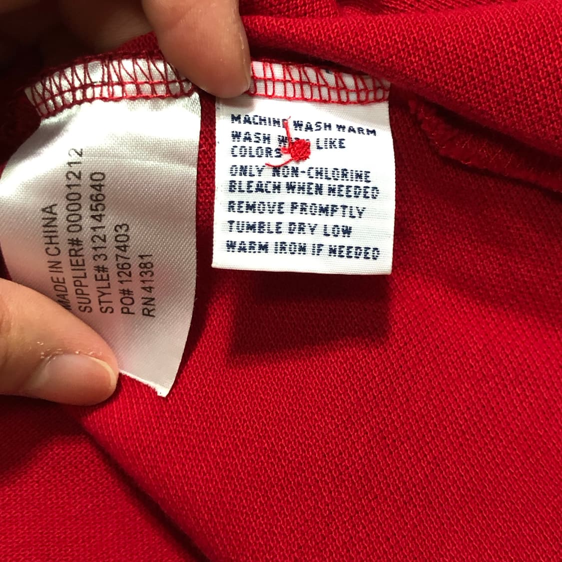 폴로 랄프로렌 빅포니 레드 럭비 카라티 상품이미지6