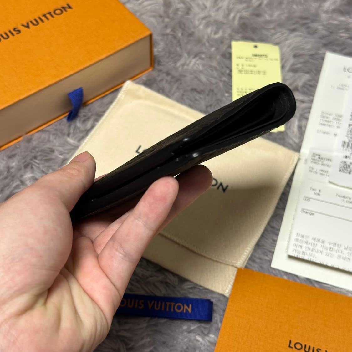 [풀구성] 루이비통 이클립스 토뤼옹 멀티플 월릿 반지갑 블랙 상품이미지6