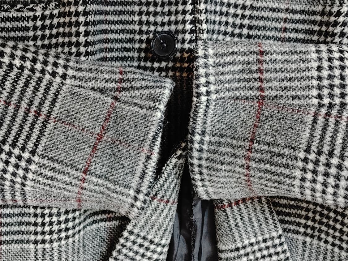 DEWL 듀얼 여성 모직 체크 롱코트 상품이미지4