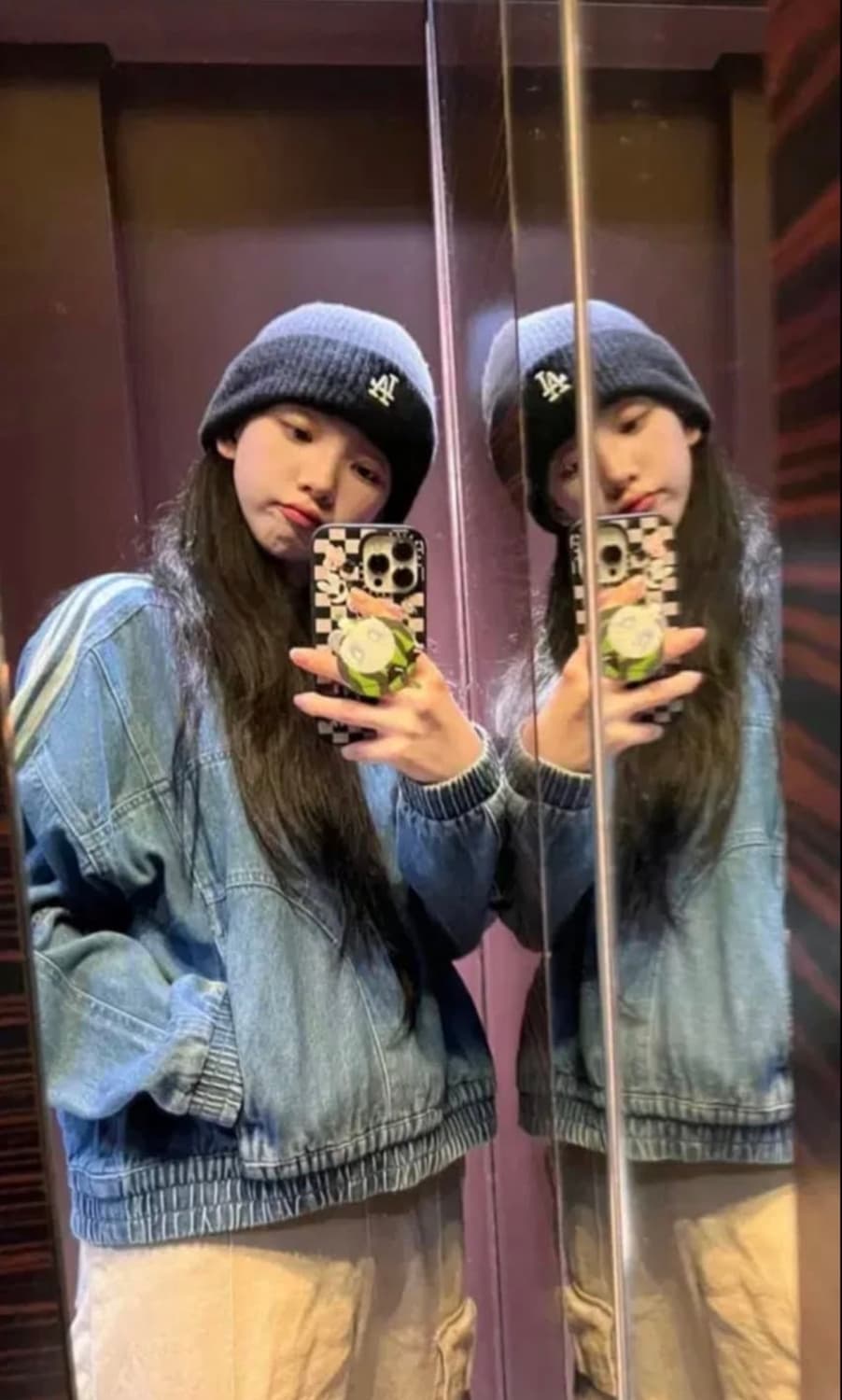 카리나착용) 아디다스 데님 셋업 상품이미지1