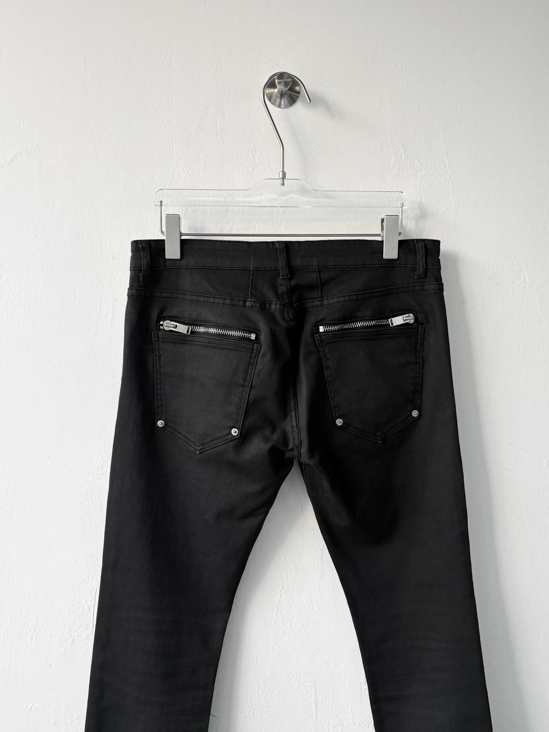 생로랑 더블 백 지퍼 블랙 진 상품이미지3