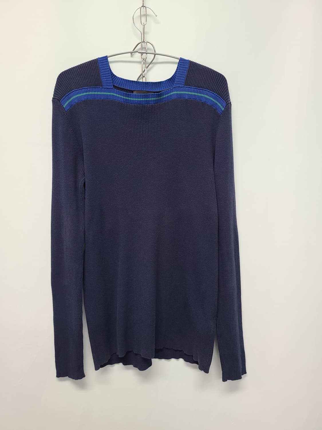 엠포리오아르마니 네이비 골지 니트 52 xl 상품이미지1