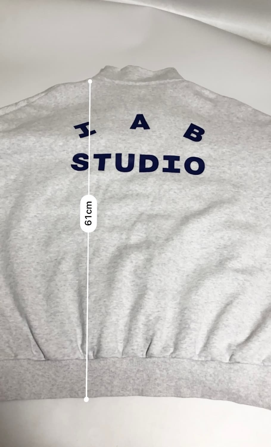 아이앱스튜지오 반집업 맨투맨 L 상품이미지9