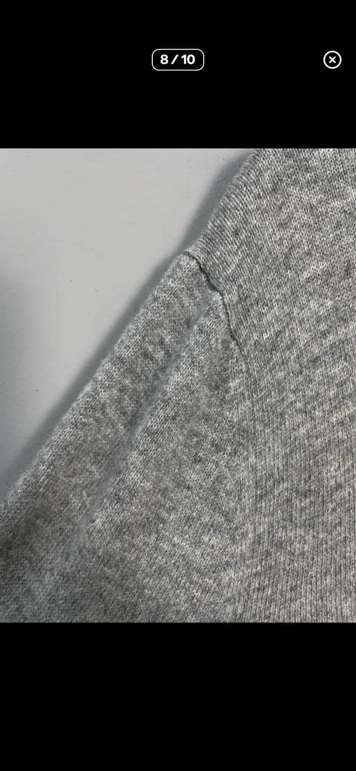 꼼데가르송 화이트 하트와펜 그레이 가디건 A3578 상품이미지8