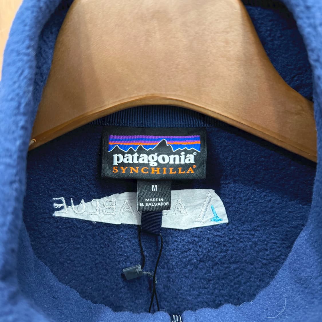 파타고니아 신칠라 플리스 집업 베스트 지퍼 포켓 디테일 레귤러핏 블루 상품이미지6
