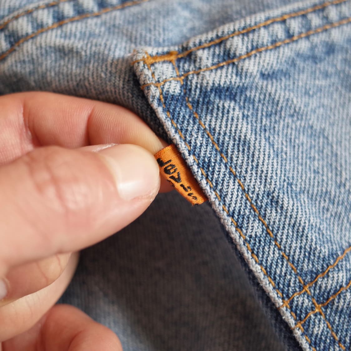 90’s Levi’s 550 orange tab denim pants 상품이미지4