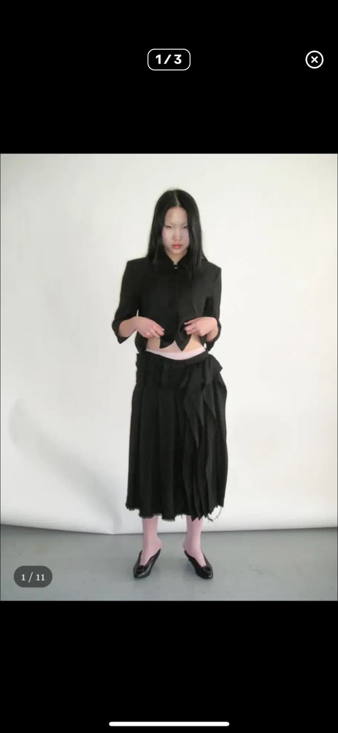 에옹쓰 치마 블랙 1사이즈 상품이미지1