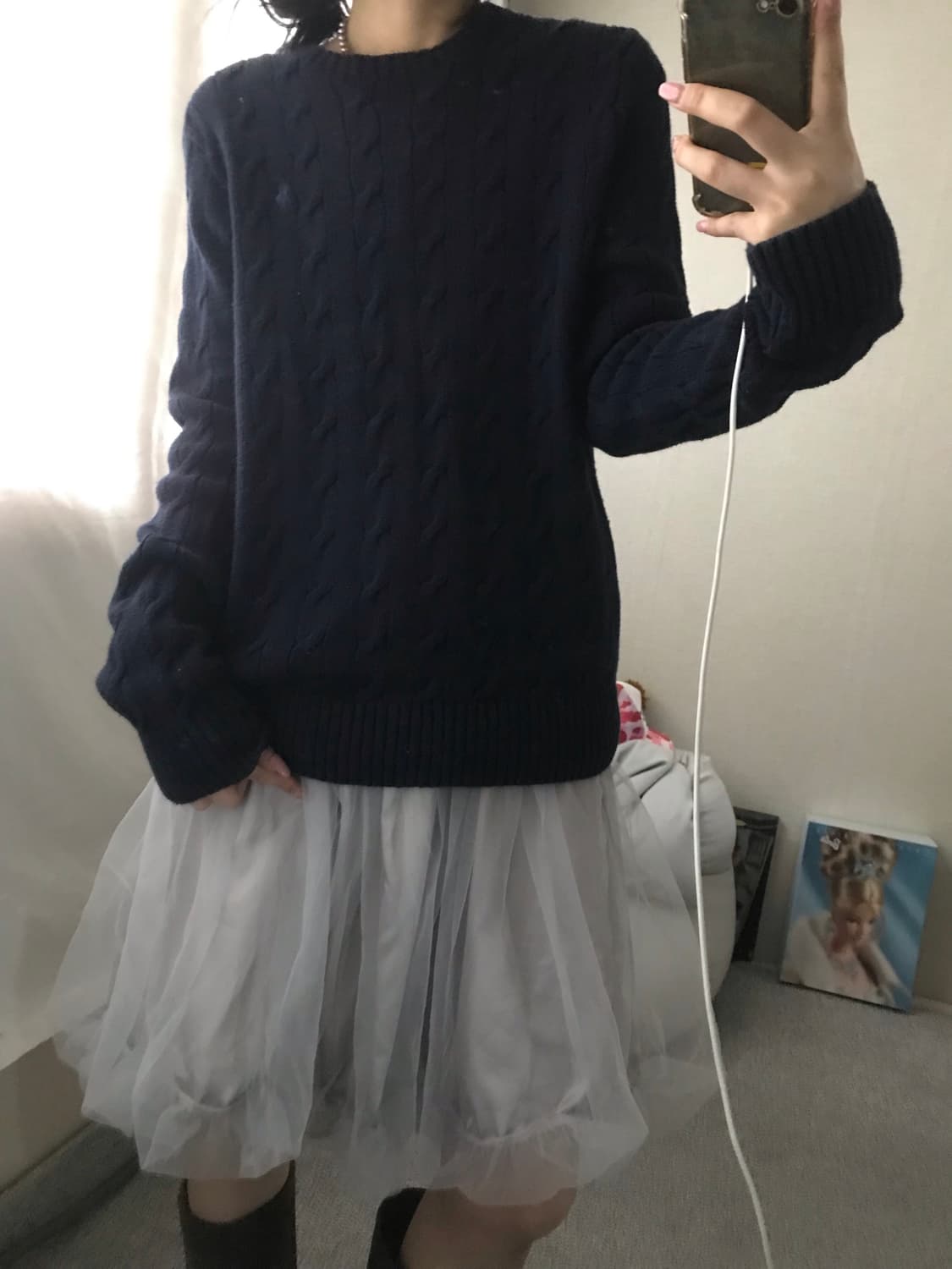 폴로 네이비 케이블 니트 상품이미지6