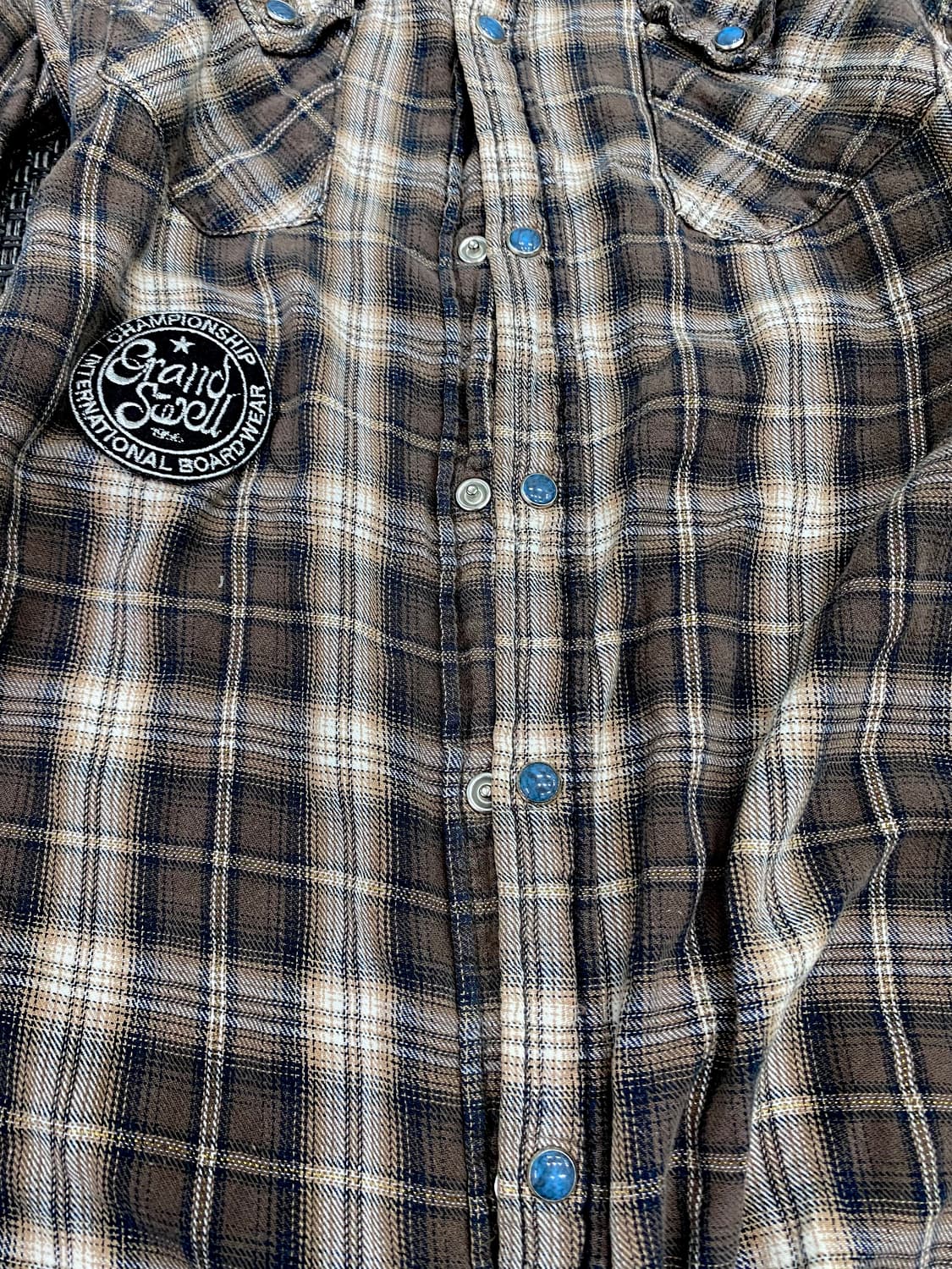 2000s Mood Patch Detail Shirts 상품이미지5