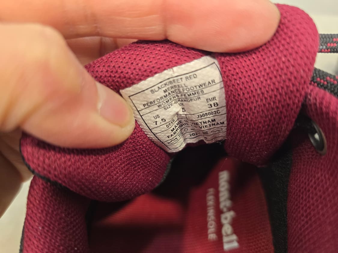 머렐 여성 트레킹화 블랙/레드 240~245 상품이미지7