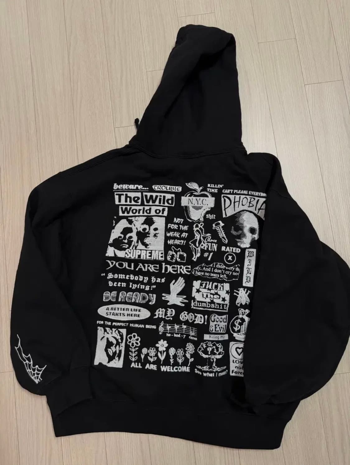 슈프림 와일드 자수 후드 L 상품이미지2