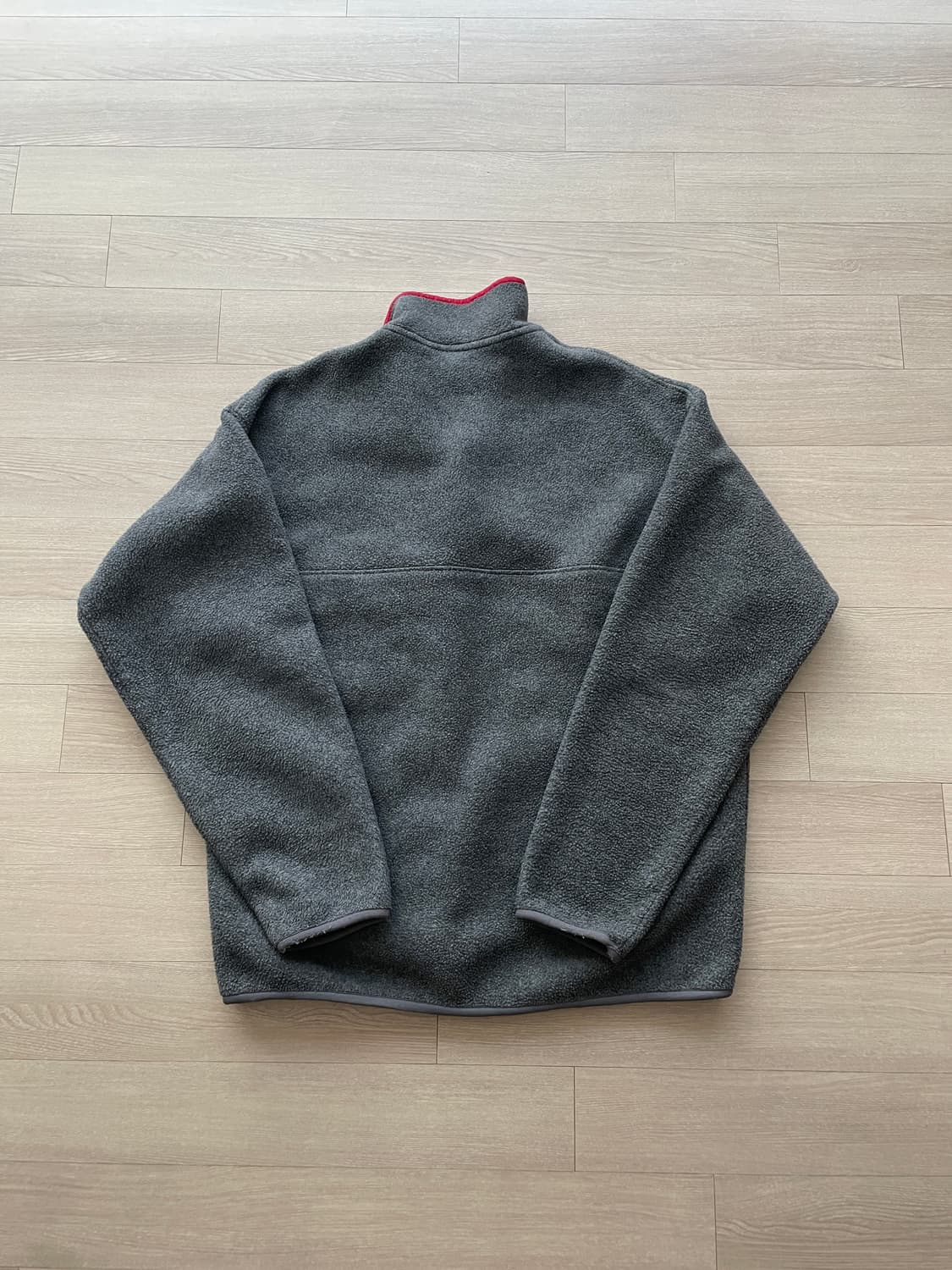 90s 파타고니아 신칠라 니켈 그레이 레드 플리스 patagonia 상품이미지2