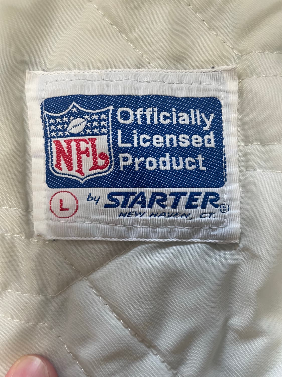 택포) 90s Made USA 빈티지 스타터 사틴 자켓 상품이미지5