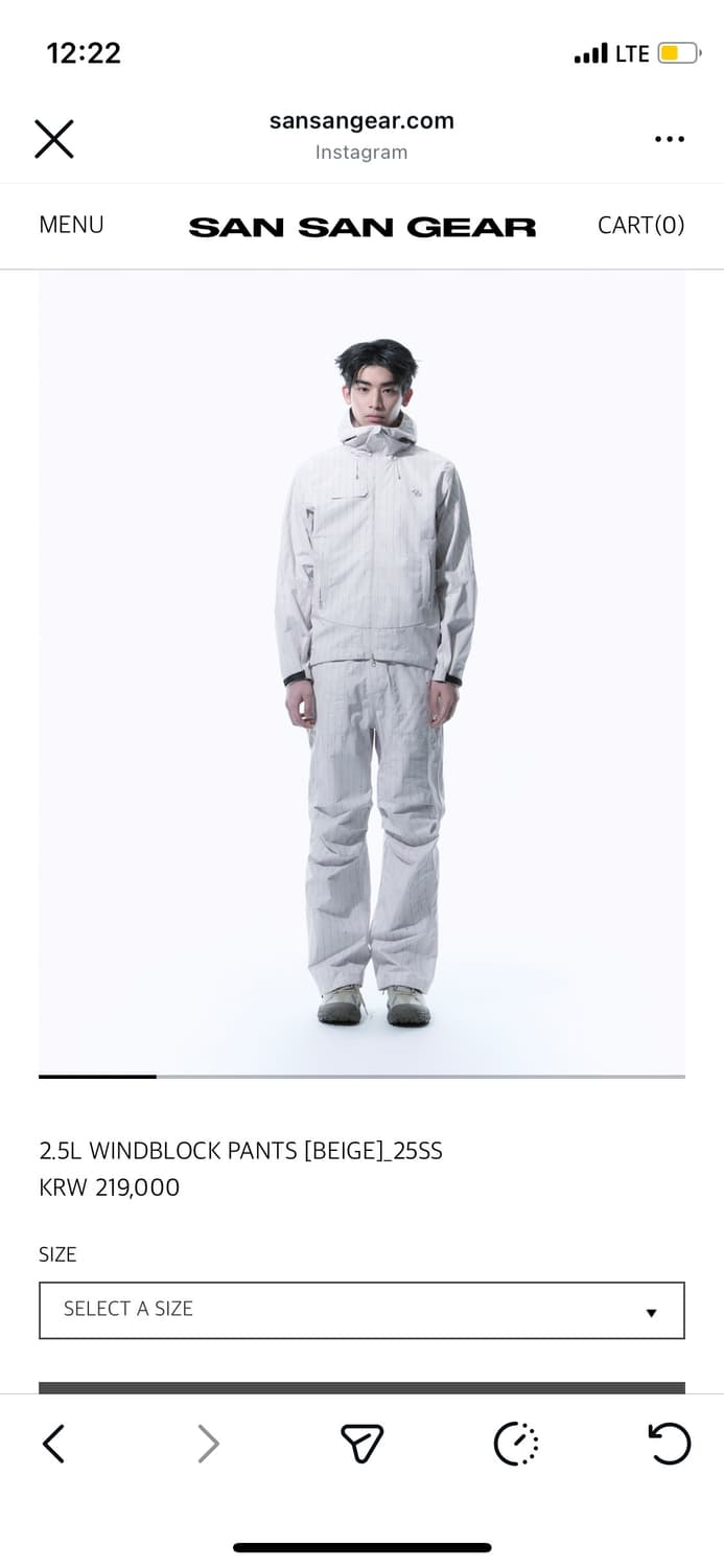 산산기어 25ss 윈드블락 팬츠 상품이미지1