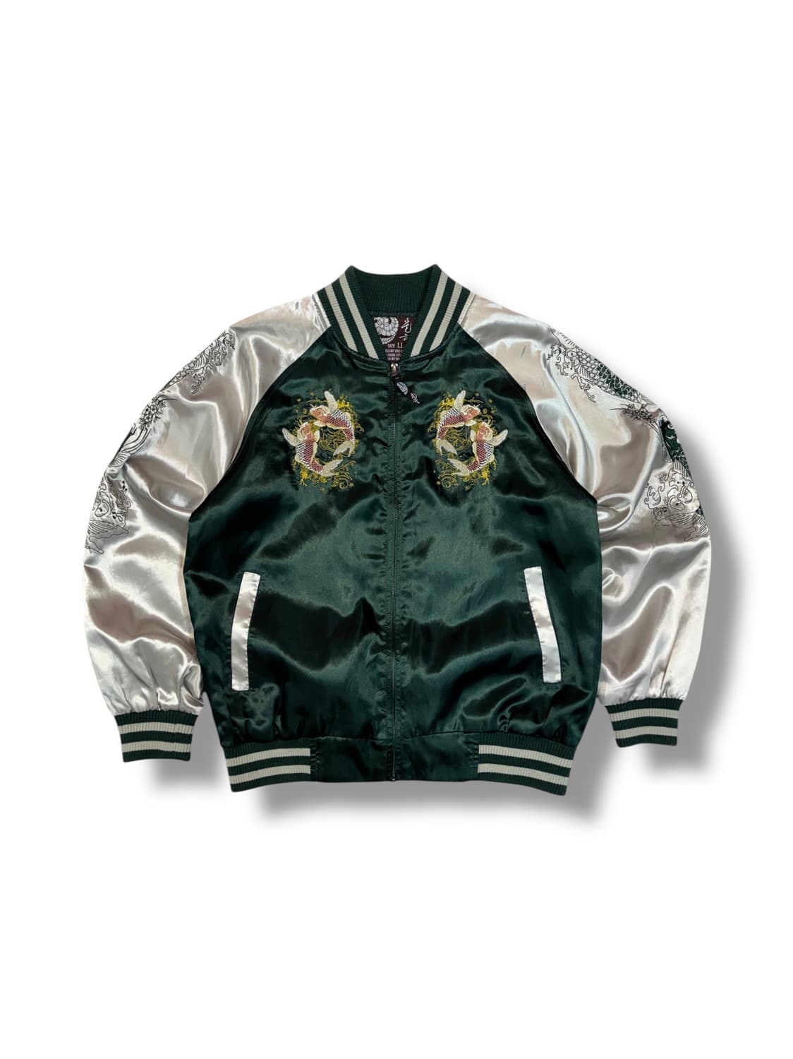 일본 비단 잉어 자수 스카쟌 (L)  상품이미지2