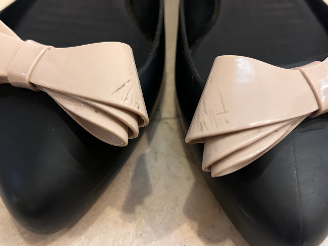 멜리사 빈티지 리본 플랫슈즈 블랙 상품이미지5