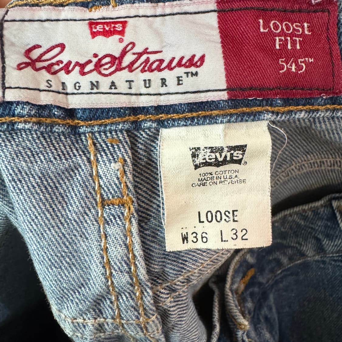 90s미제) 리바이스 545 루즈핏 청바지 W35 상품이미지4