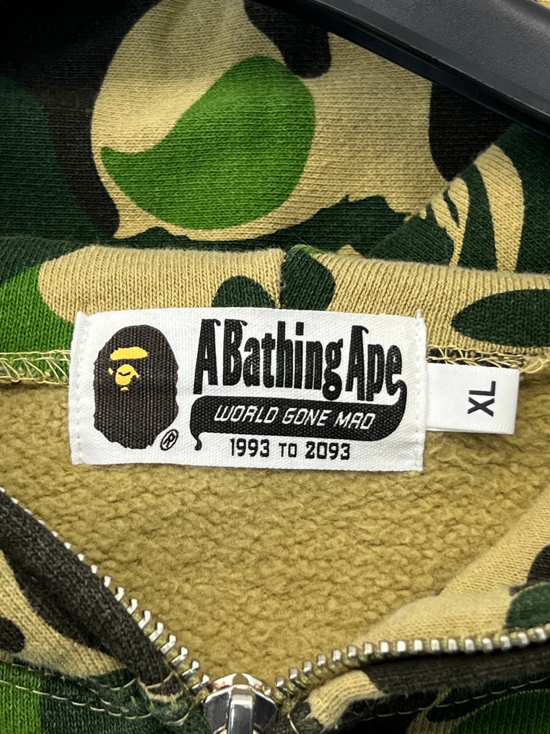 베이프 녹계 빅 ABC 카모 샤크 후드집업 상품이미지7