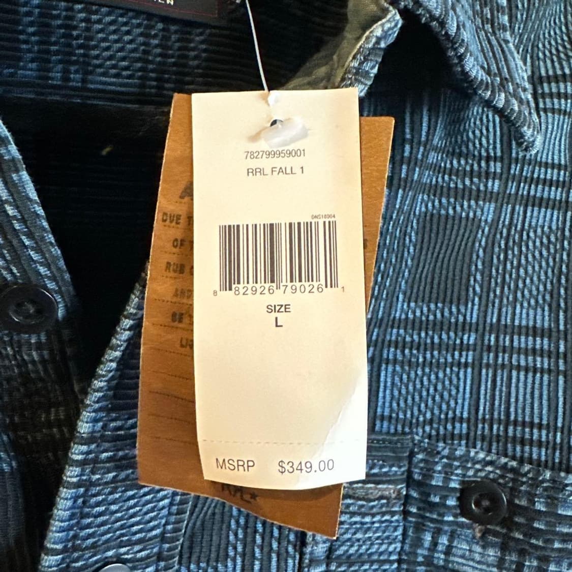 RRL 인디고 셔츠자켓 상품이미지2