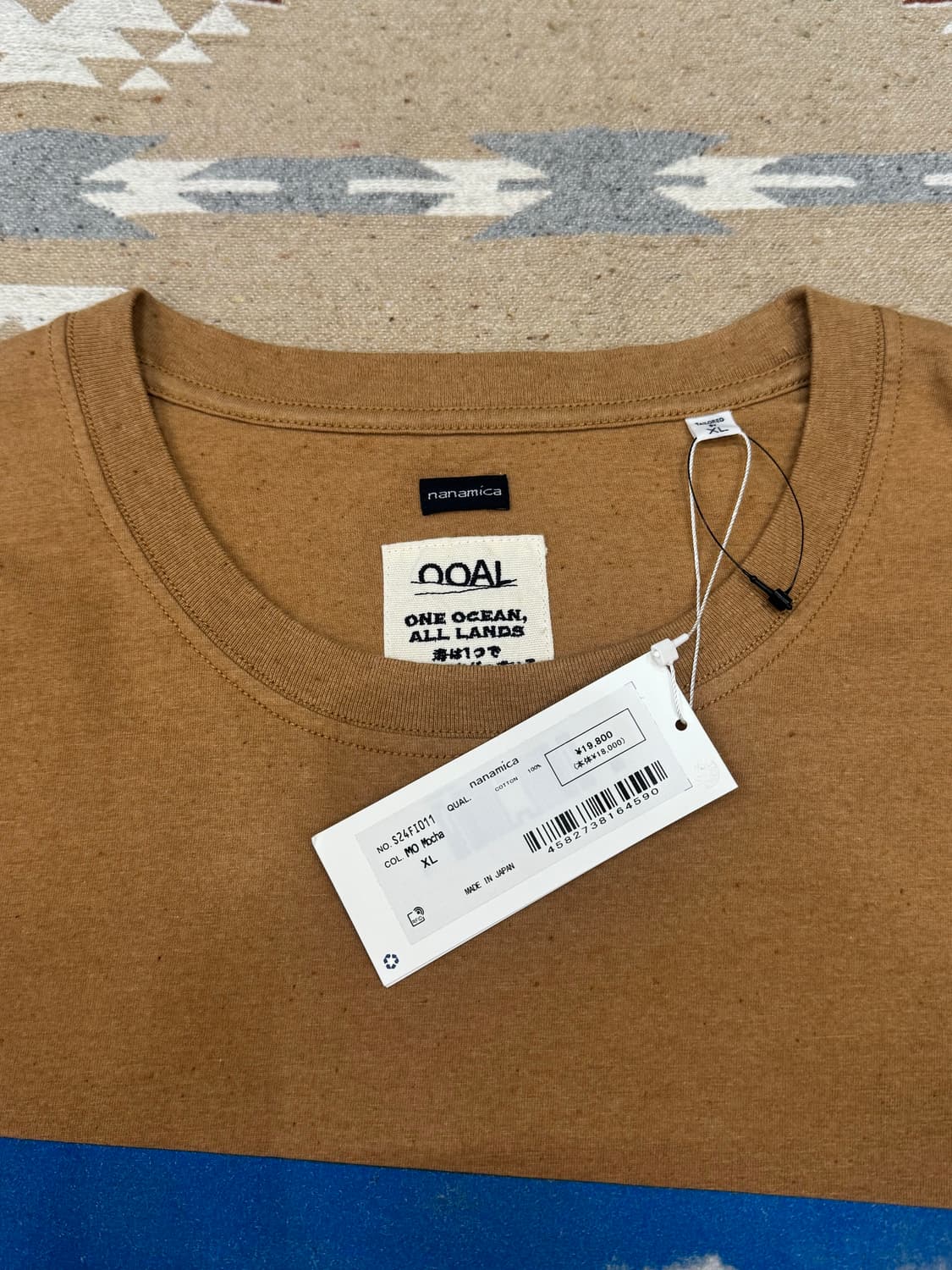 [XL][110] 나나미카 포토 프린트 롱슬리브 티셔츠 모카  상품이미지2