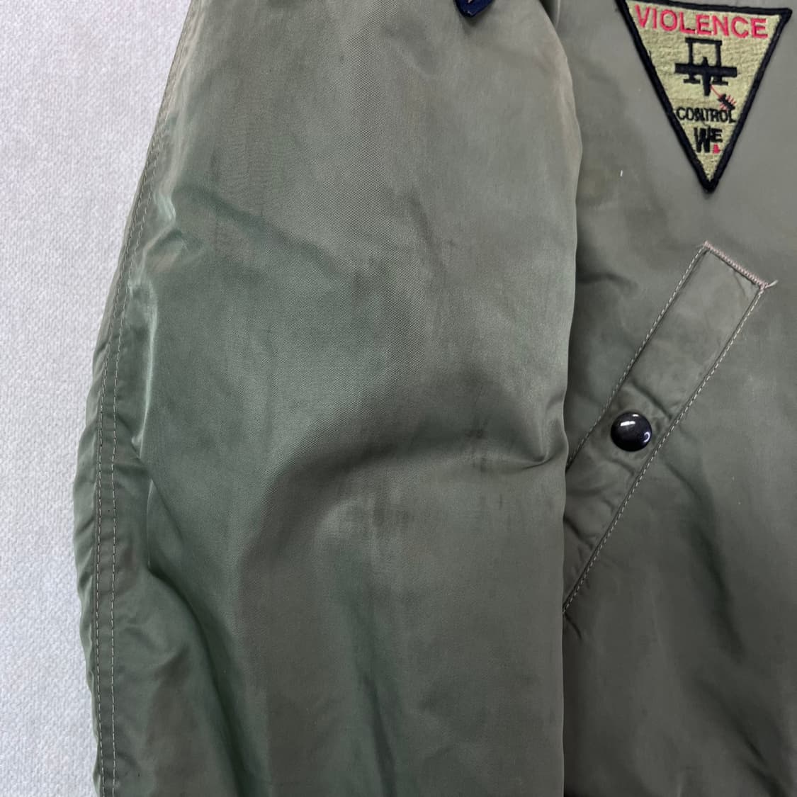 100 00s 빈티지 패치 ma-1 자켓 상품이미지5