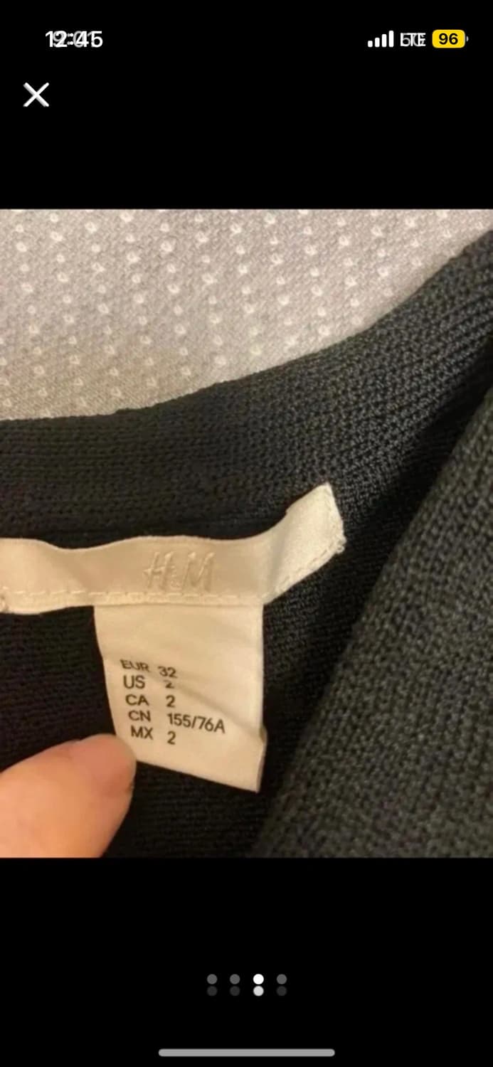 H&M 블랙 원숄더 탑 S 상품이미지3
