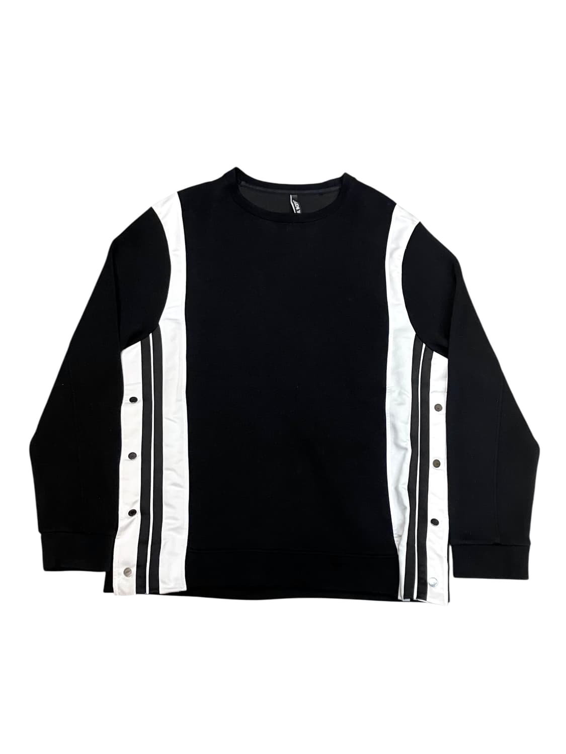 닐바렛 사이드버튼 맨투맨 블랙 XL #csz2715  상품이미지3