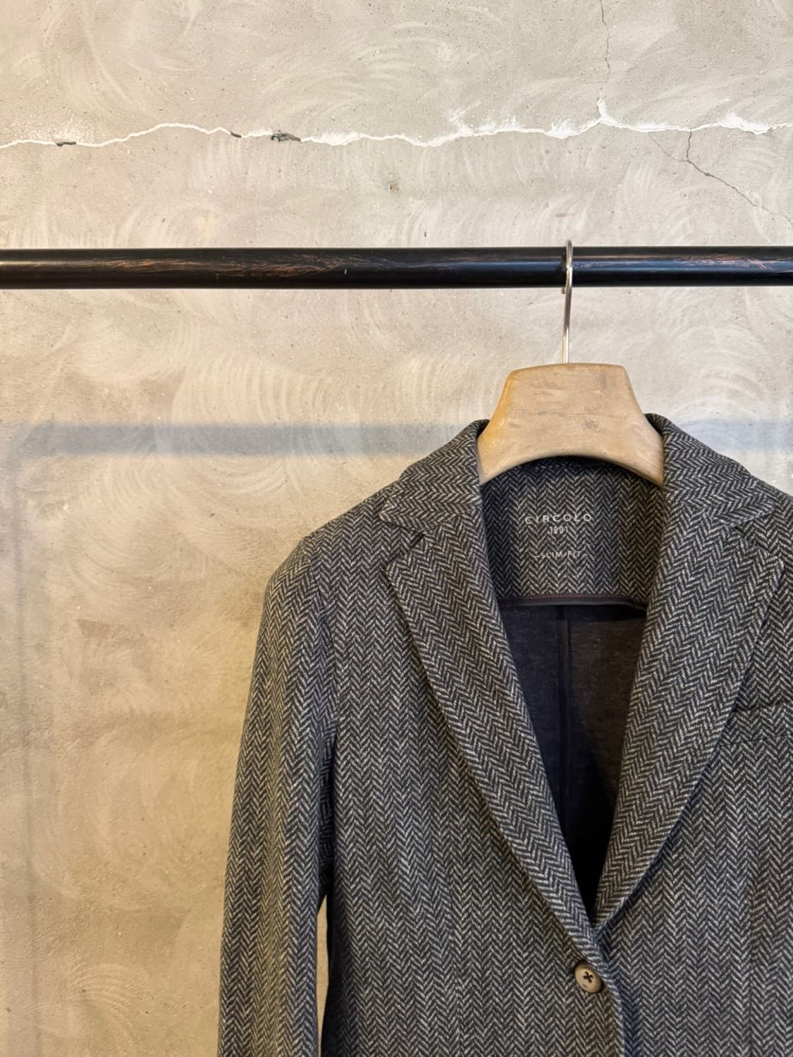 치르꼴로 저지 패브릭 테일러드 자켓 55~66 상품이미지2