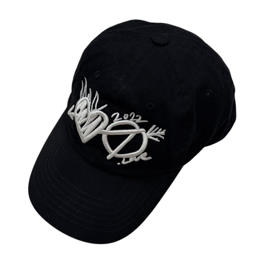 더오픈프로덕트 러브 하트 심볼 볼캡 모자 블랙 상품이미지2