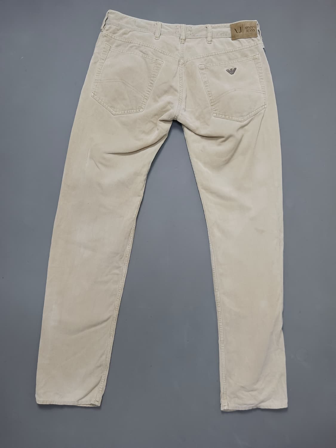 [33] 아르마니 진스 아이보리 J23 슬림핏 코듀로이 팬츠 상품이미지7