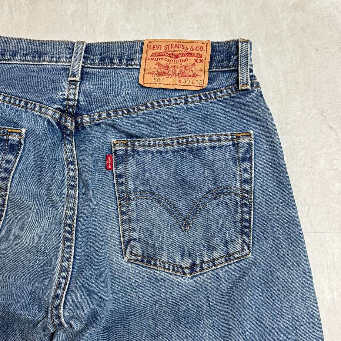 (30x32) 빈티지 리바이스 501 연청 데님팬츠 상품이미지4