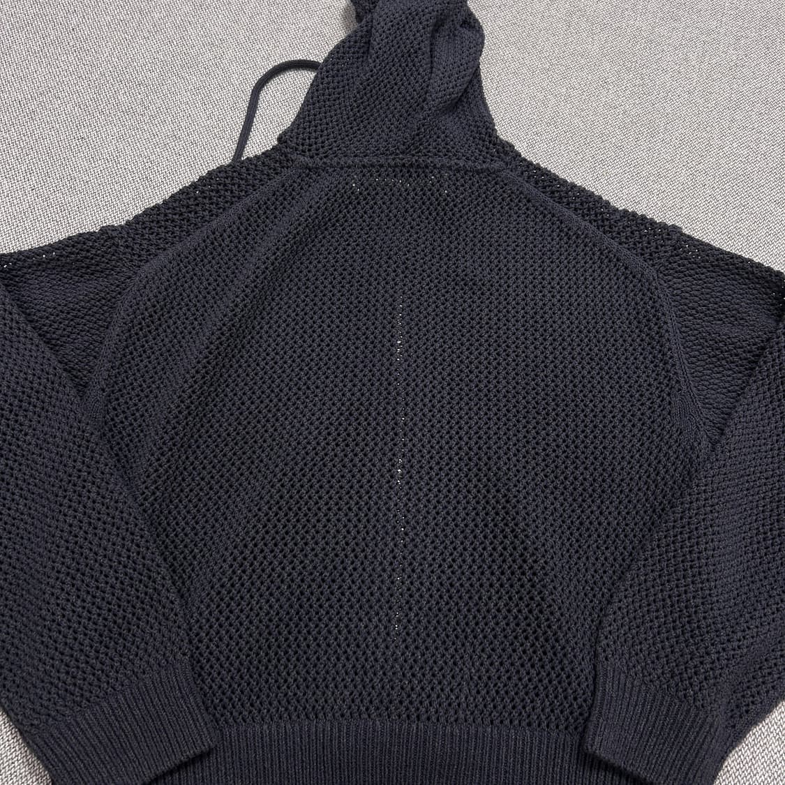 인사일런스 우먼스 메탈로고 메쉬 니트 후드집업(F) 상품이미지4