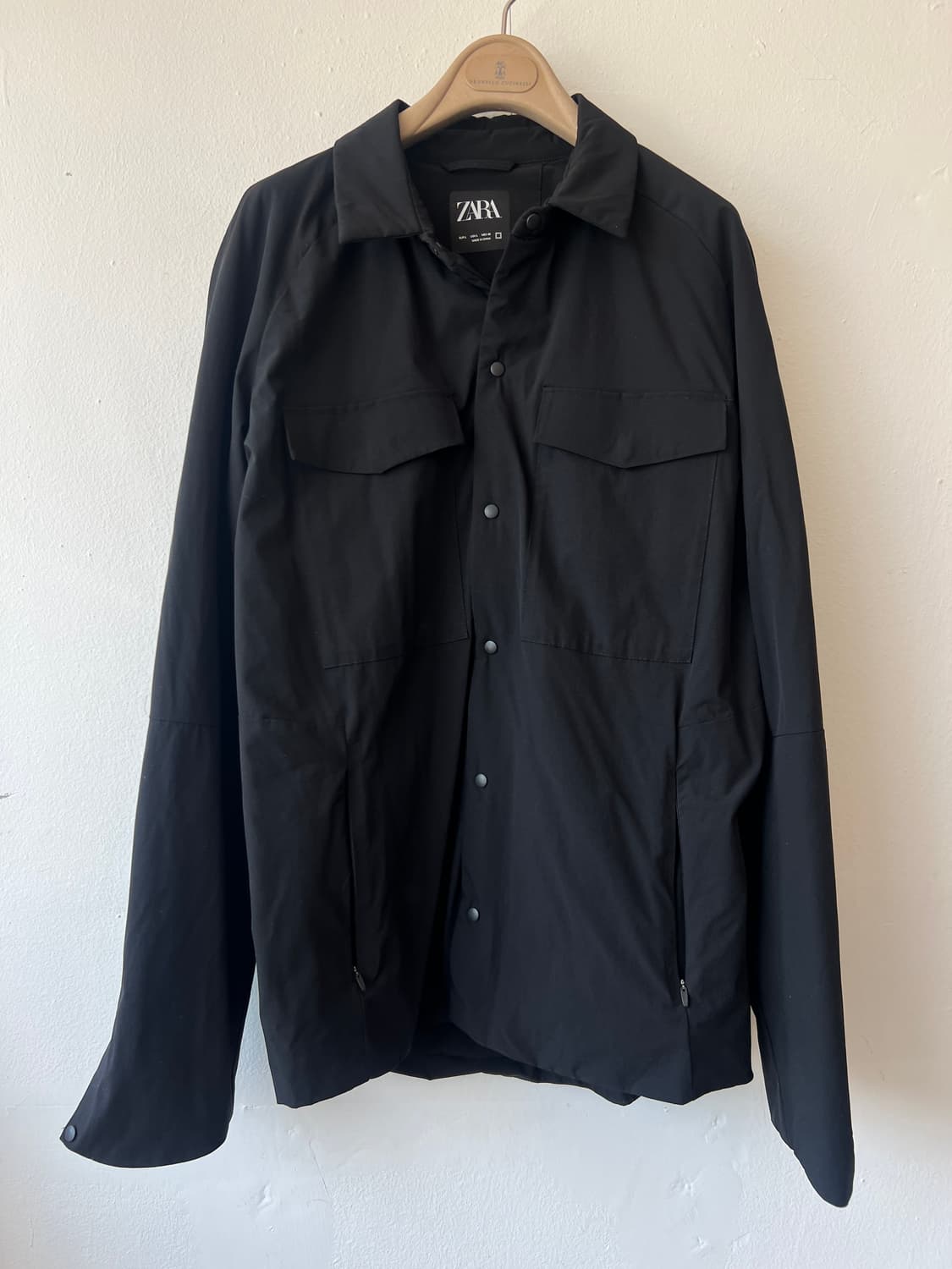 자라 남성 블랙 셔츠자켓 경량코치자켓 상품이미지2