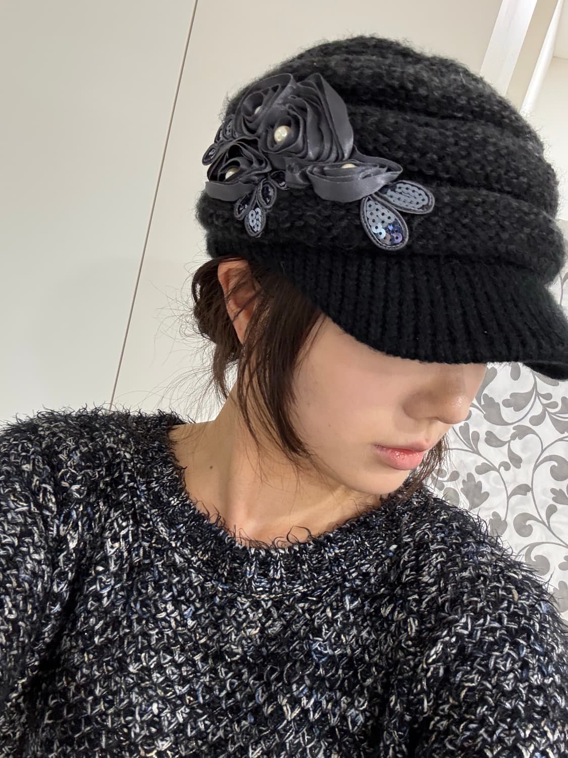 Navy gray knite cap 상품이미지3