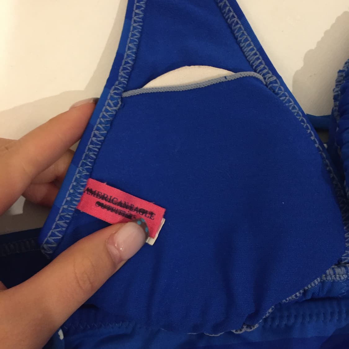 American Eagle 아메리칸 이글 블루 스트라이프 비키니 상품이미지4