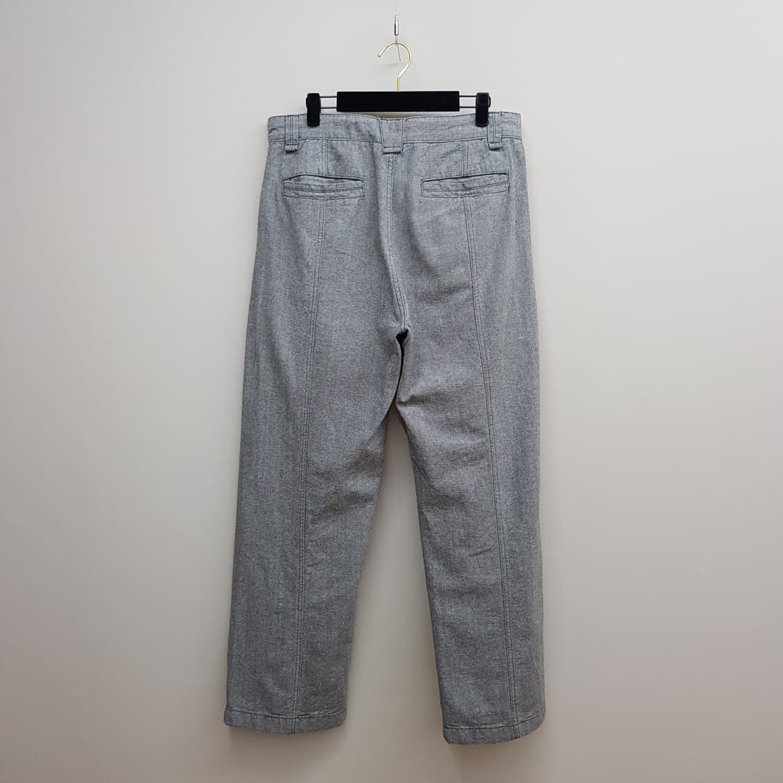 한섬 시스템 2024 와이드 세미 배기핏  면 팬츠 88-102사이즈 상품이미지4