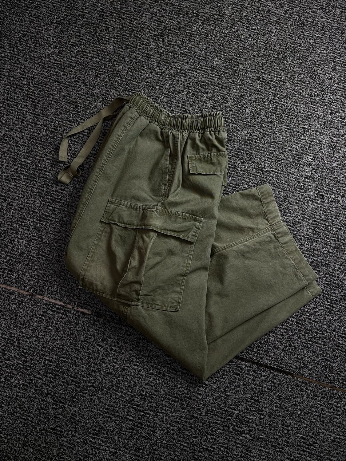 파머스마켓 벌룬핏 카키 퍼티그 카고 팬츠 1619 상품이미지1