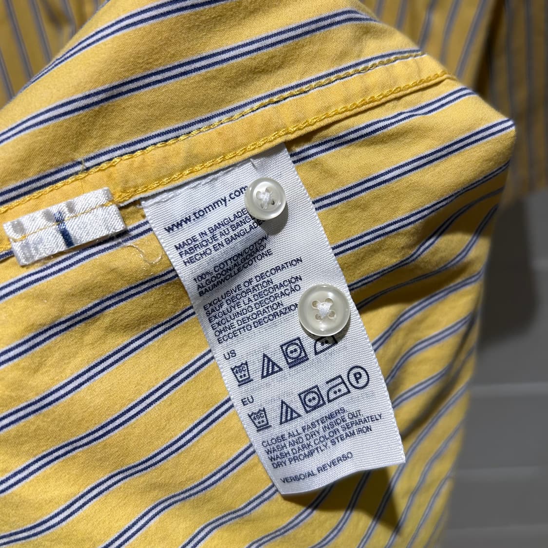 Tommy Hilfiger Logo Stripe Shirts 상품이미지10