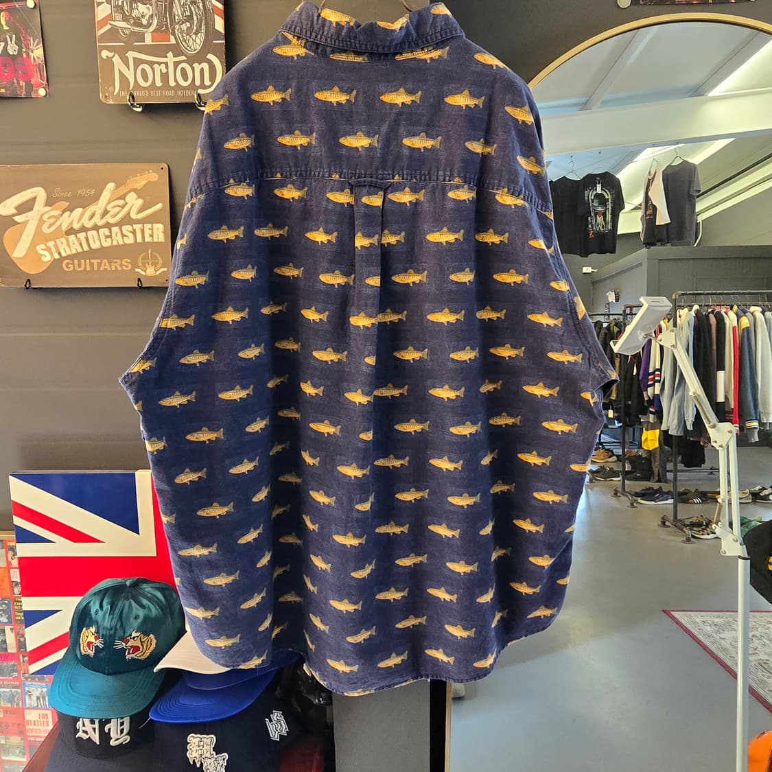 Woolrich 울리치 피쉬 패턴 빈티지 셔츠 상품이미지2