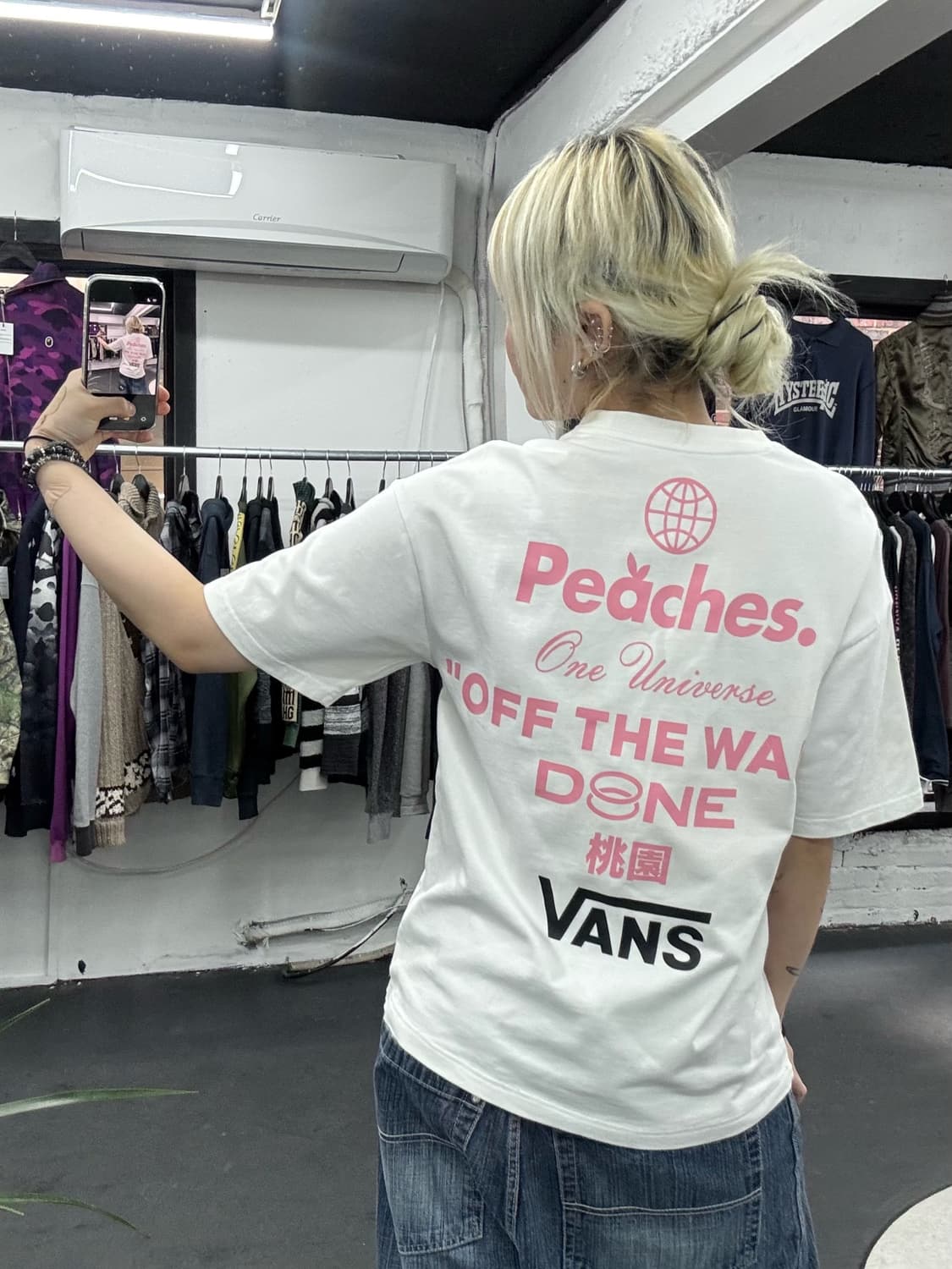 반스 피치스 레터링 반팔티 상품이미지1